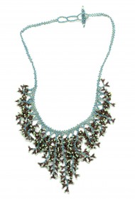 Cascade Bead Coral Necklace